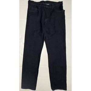 Blue Delta Custom Bespoke Raw Indigo Denim Jeans Mens 33x29 Dark Wash Straight